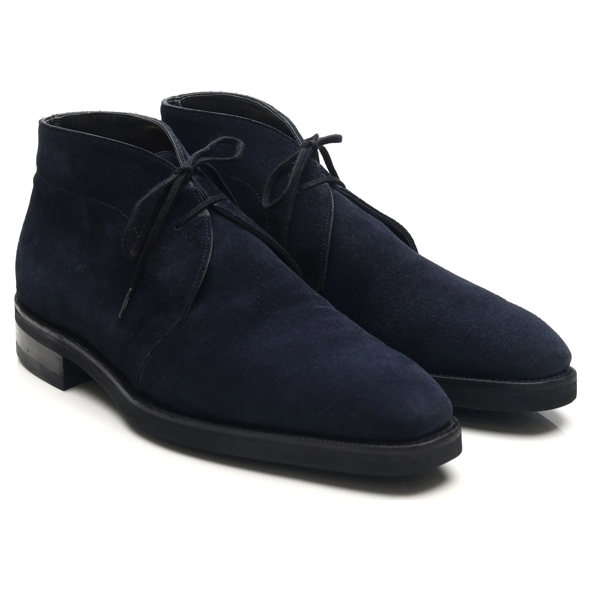 Navy Blue Suede Chukka Boots UK 8.5