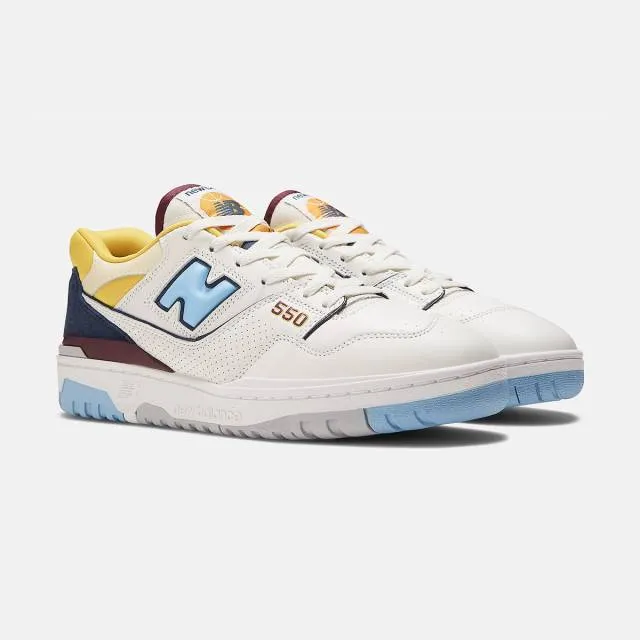 New balance 550 (marquette/ cream/ sea salt/ carolina/ yellow) men us 8-13 bb550ncf