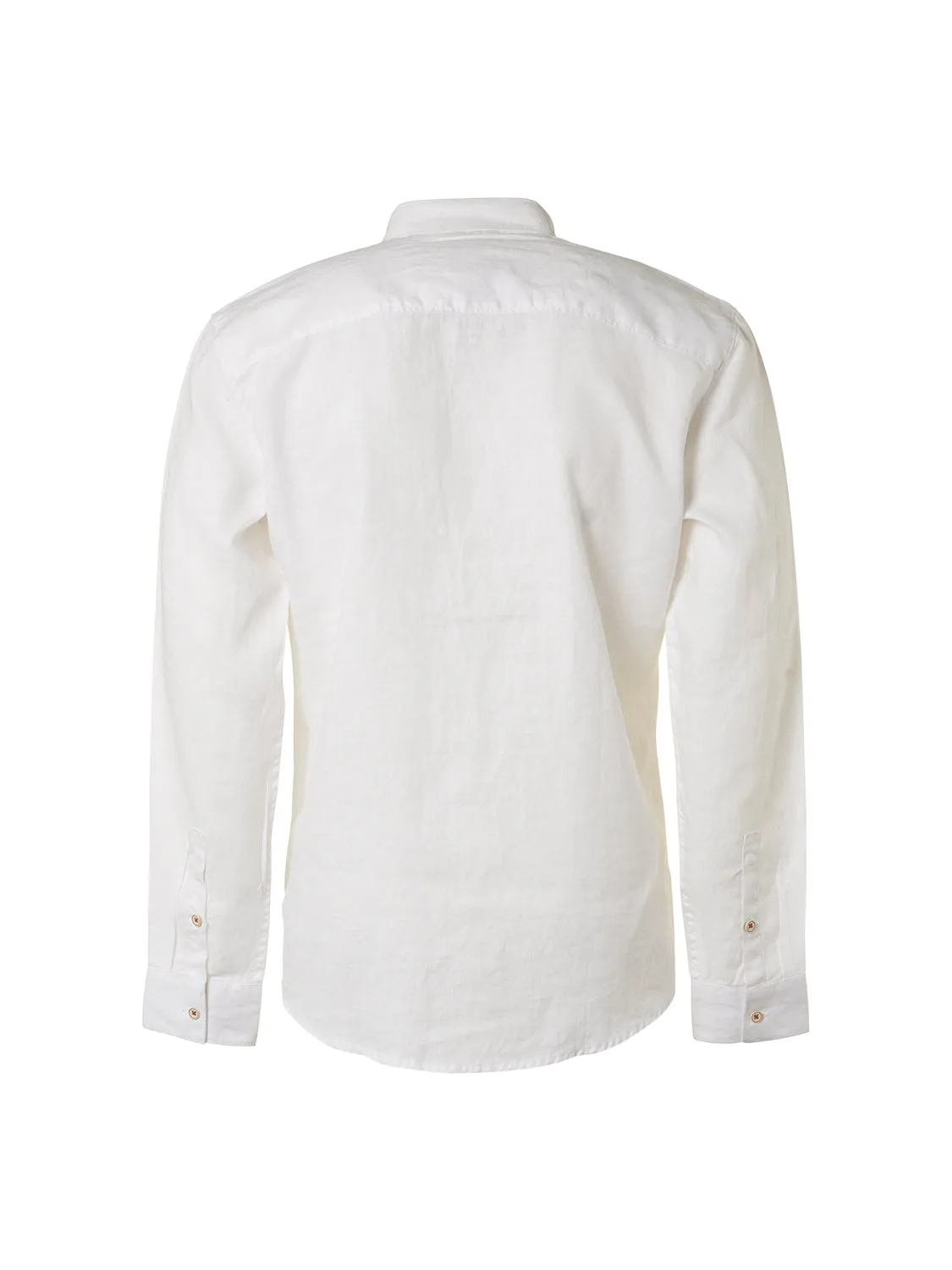 No Excess - Long Sleeve Linen Shirt - White or Army Green