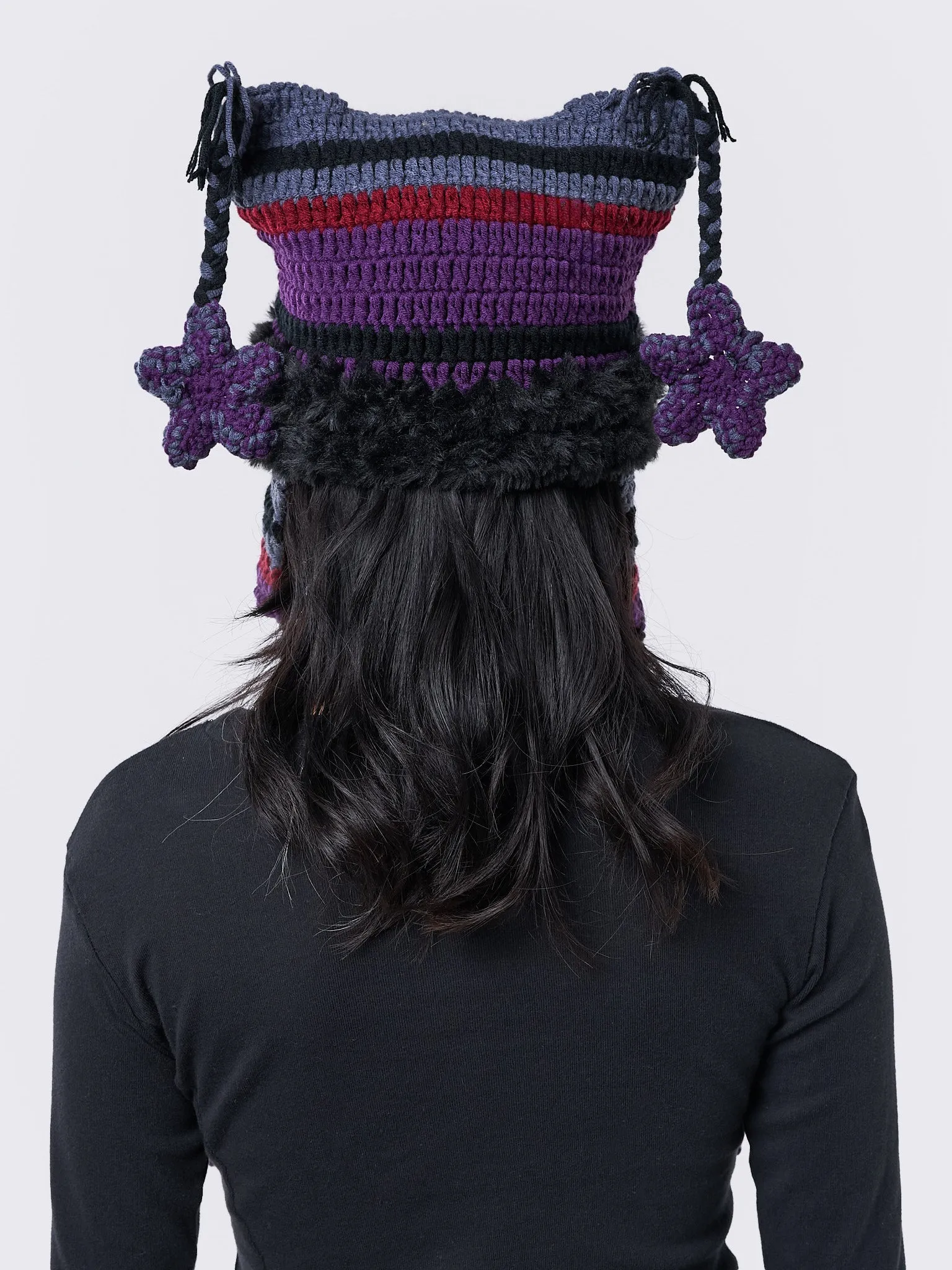 North Star Purple Tie Knit Hat