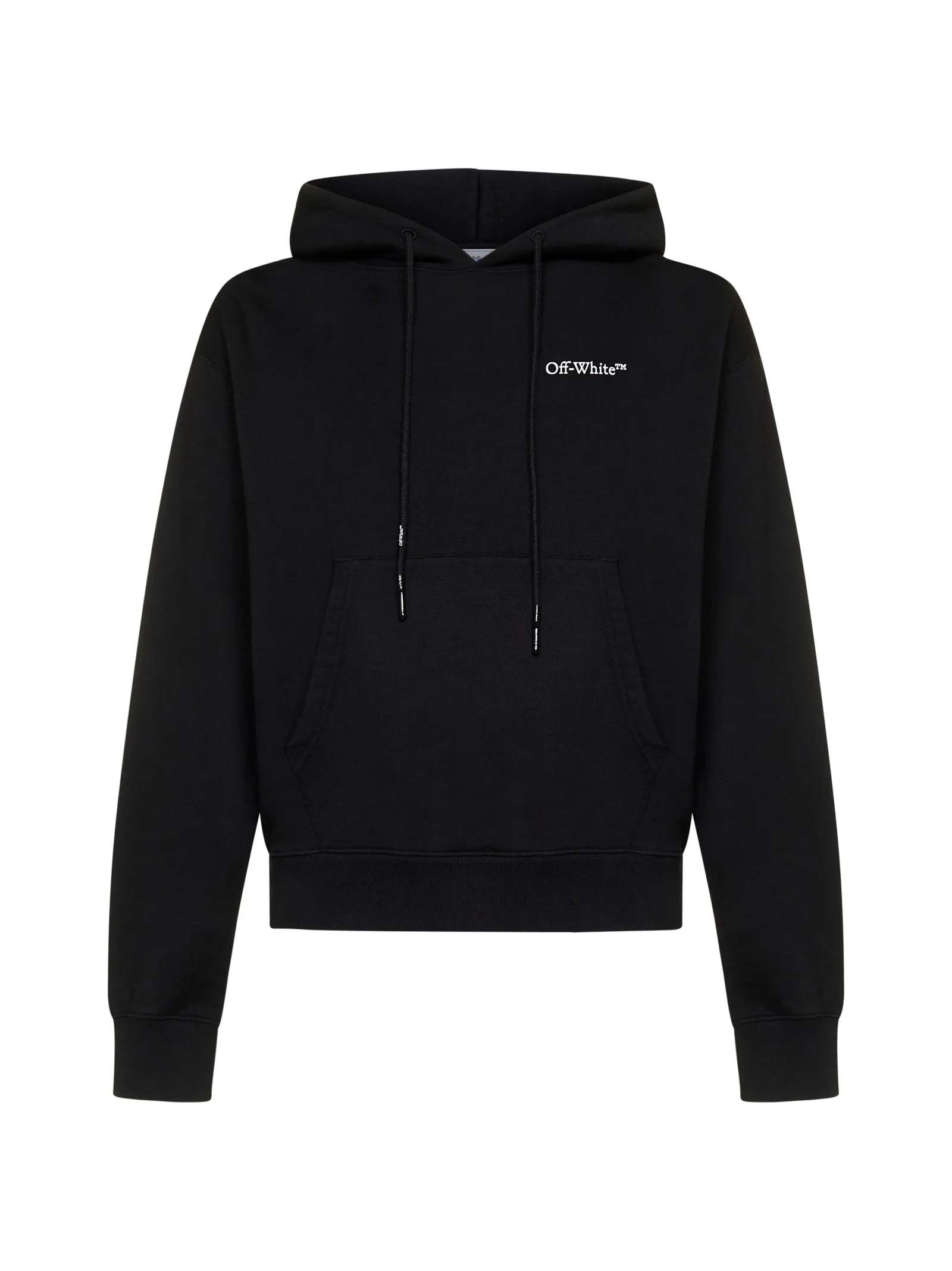 Off-White Logo Printed Drawstring Hoodie