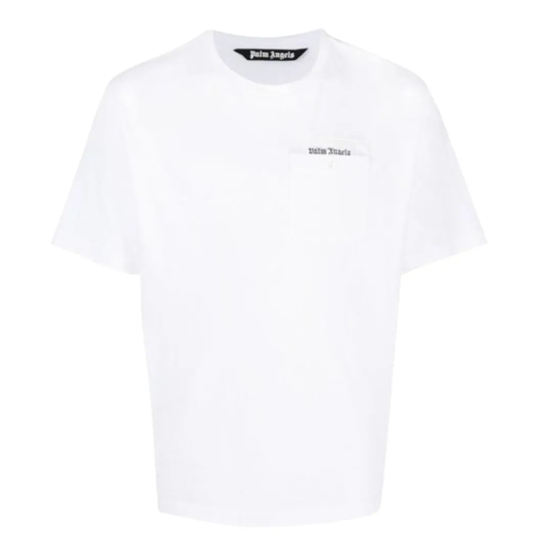 Palm Angels  |Crew Neck Street Style Plain Cotton Short Sleeves Logo