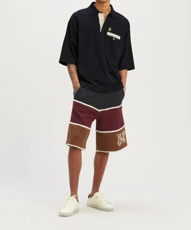 Palm Angels  |Street Style Plain Cotton Short Sleeves Logo Polos