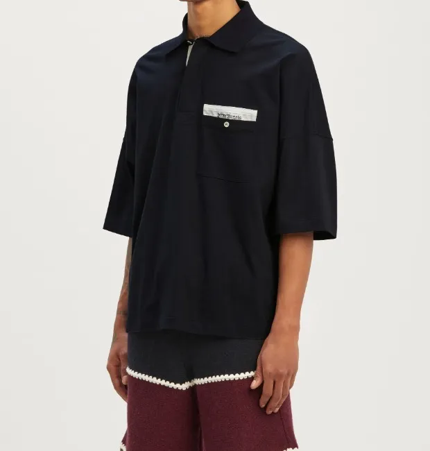 Palm Angels  |Street Style Plain Cotton Short Sleeves Logo Polos