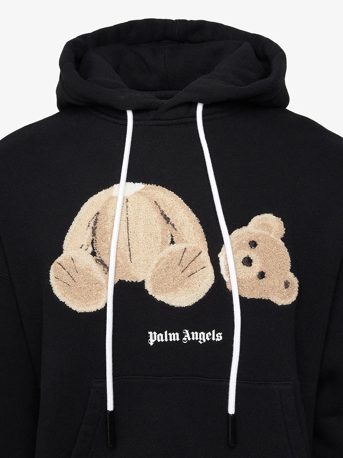 Palm Angels Teddy Bear Drawstring Hoodie