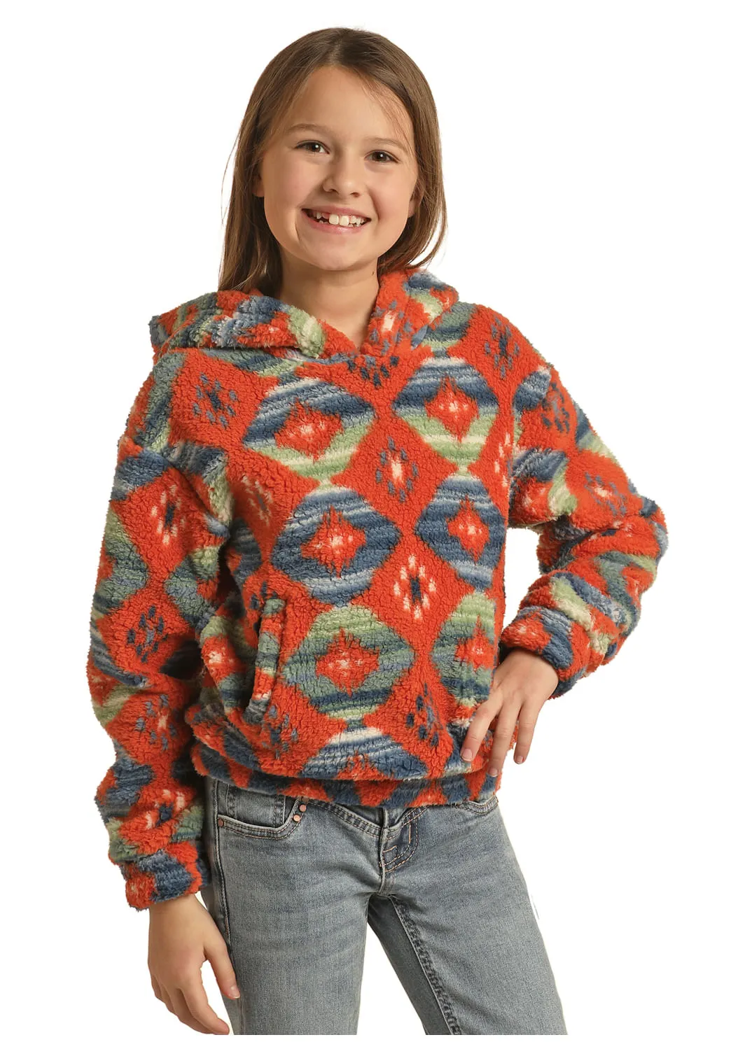 Panhandle Slim Kids Rust Plush Hoodie