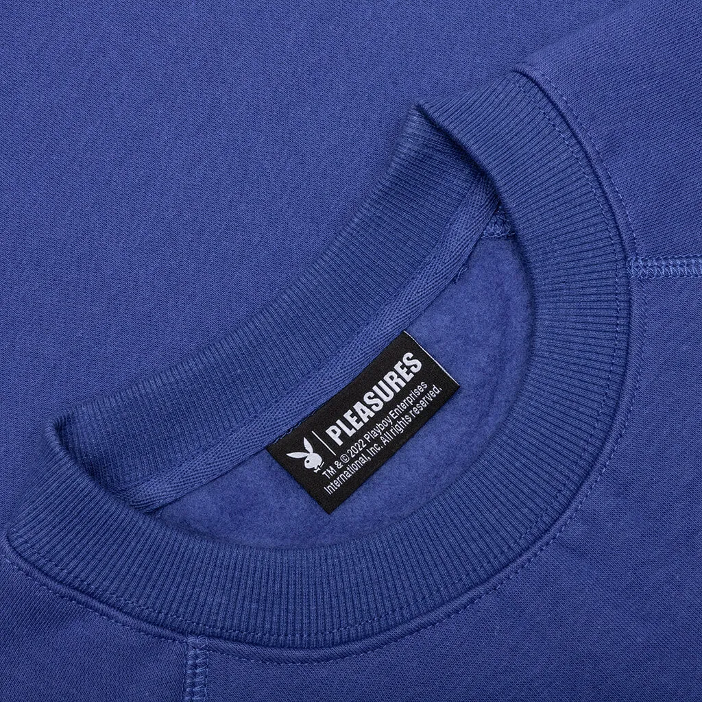 PLEASURES x Playboy Bunny Logo Crewneck - Purple