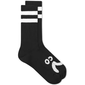 Polar Skate Co. Happy Sad SockBlack