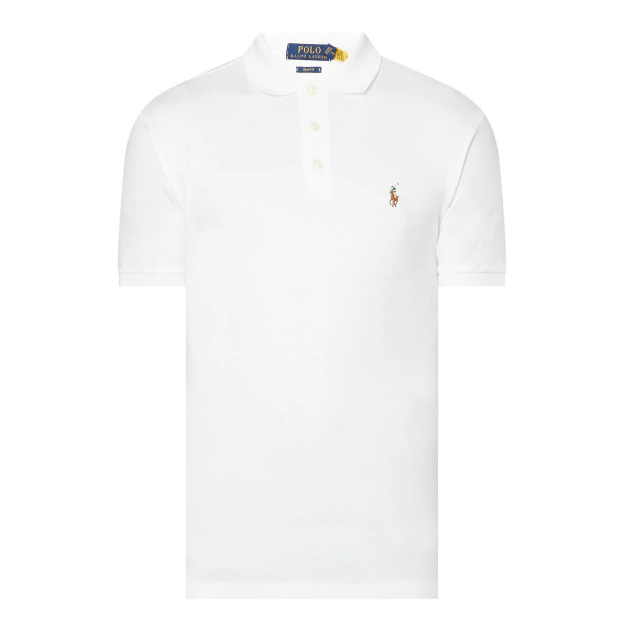 POLO RALPH LAUREN Pima Cotton Polo Shirt - White