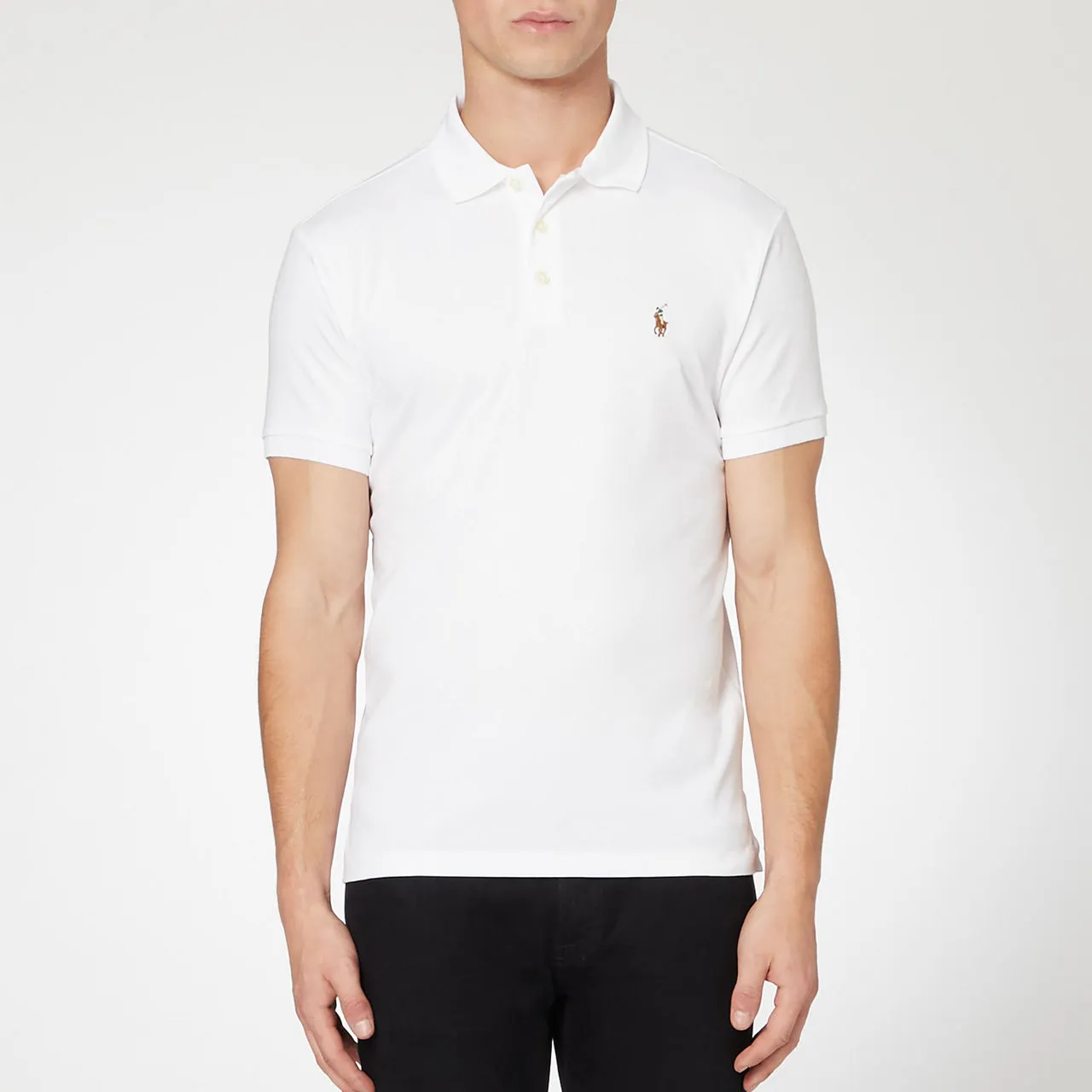 POLO RALPH LAUREN Pima Cotton Polo Shirt - White