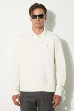 Polo Ralph Lauren sweatshirt Loopback Terry Longsleeve men's beige color smooth 710951755