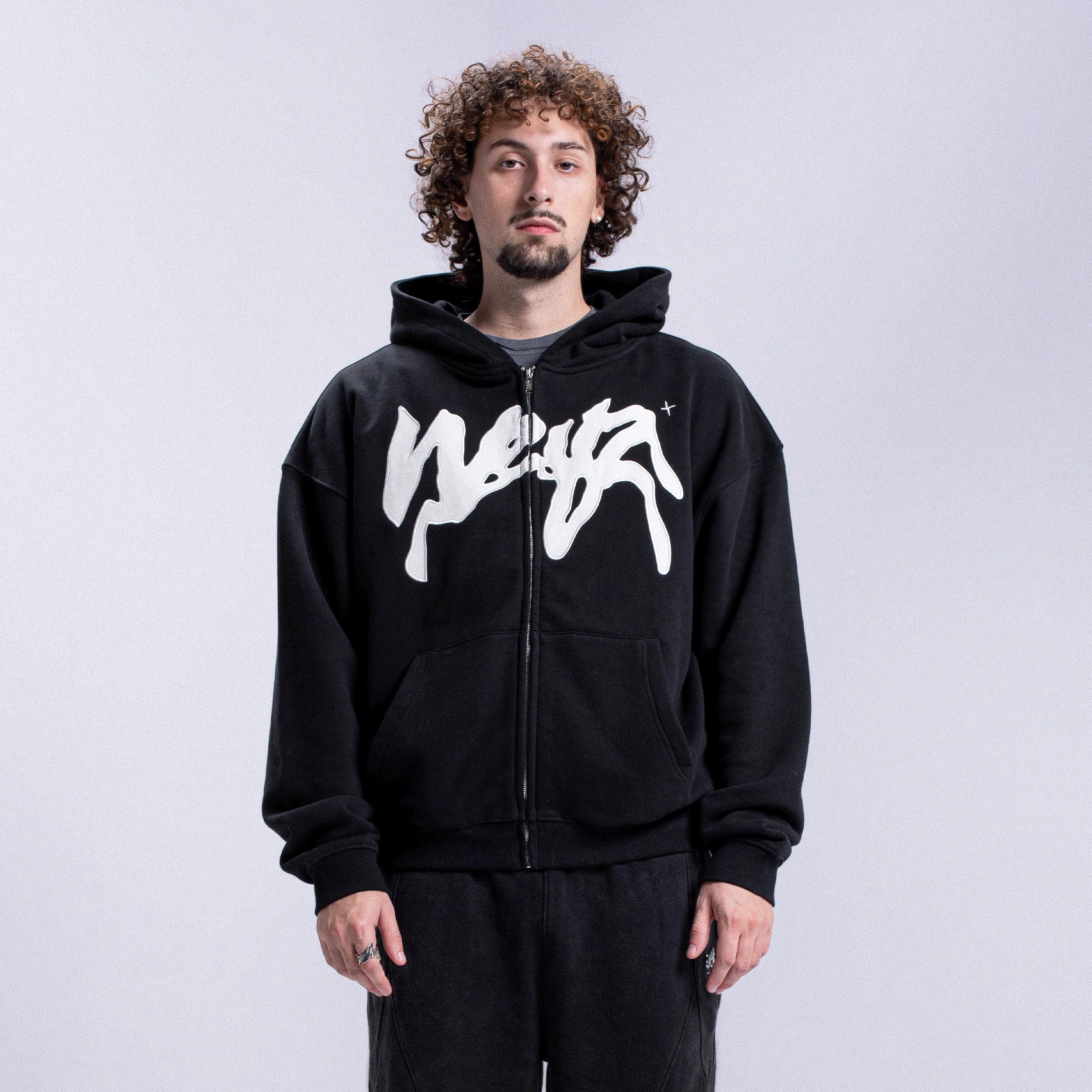 PROPAGANDA Zip Hoodie - Black