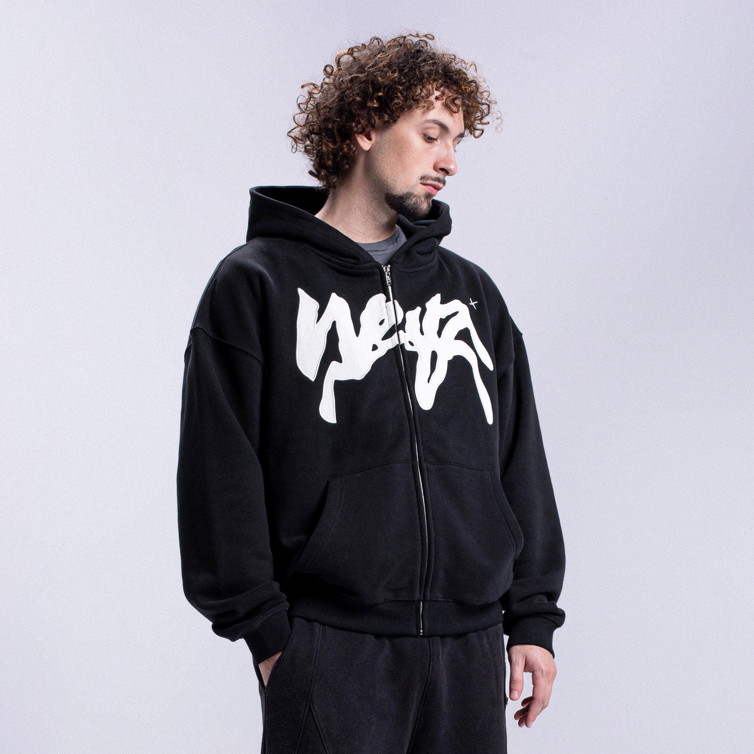 PROPAGANDA Zip Hoodie - Black