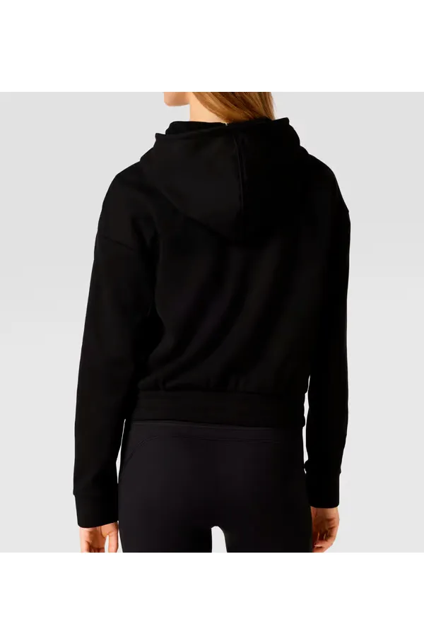 PUMA Women Fleece Zip Hoodie Black