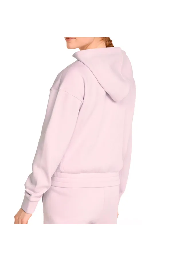 PUMA Women Fleece Zip Hoodie Pink