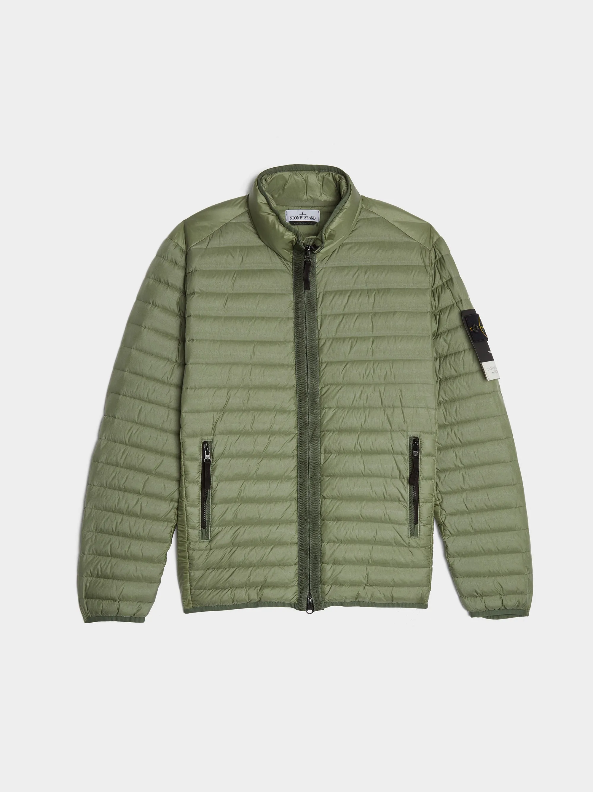 Recycled Light Down Jacket, Sage