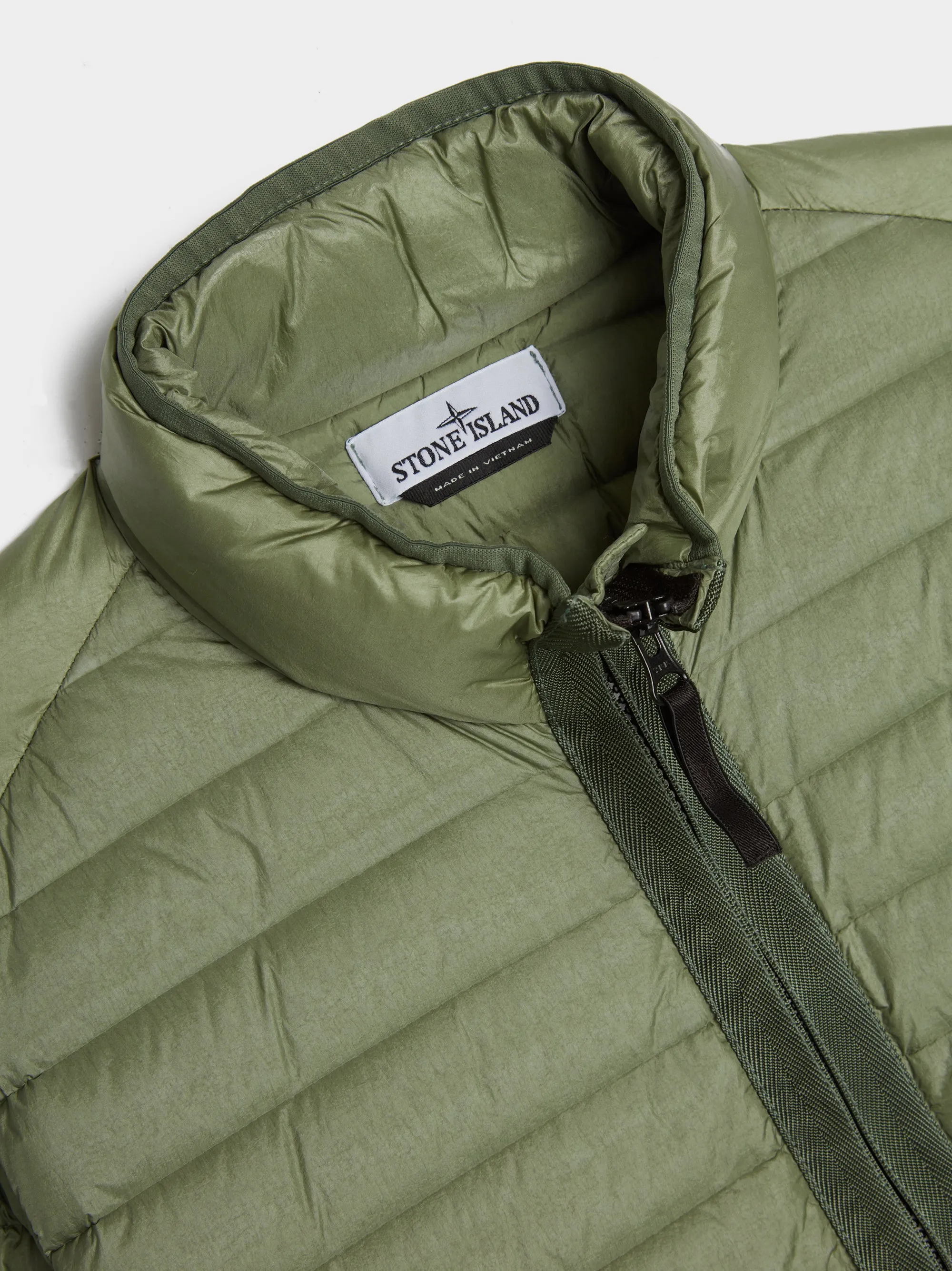 Recycled Light Down Jacket, Sage