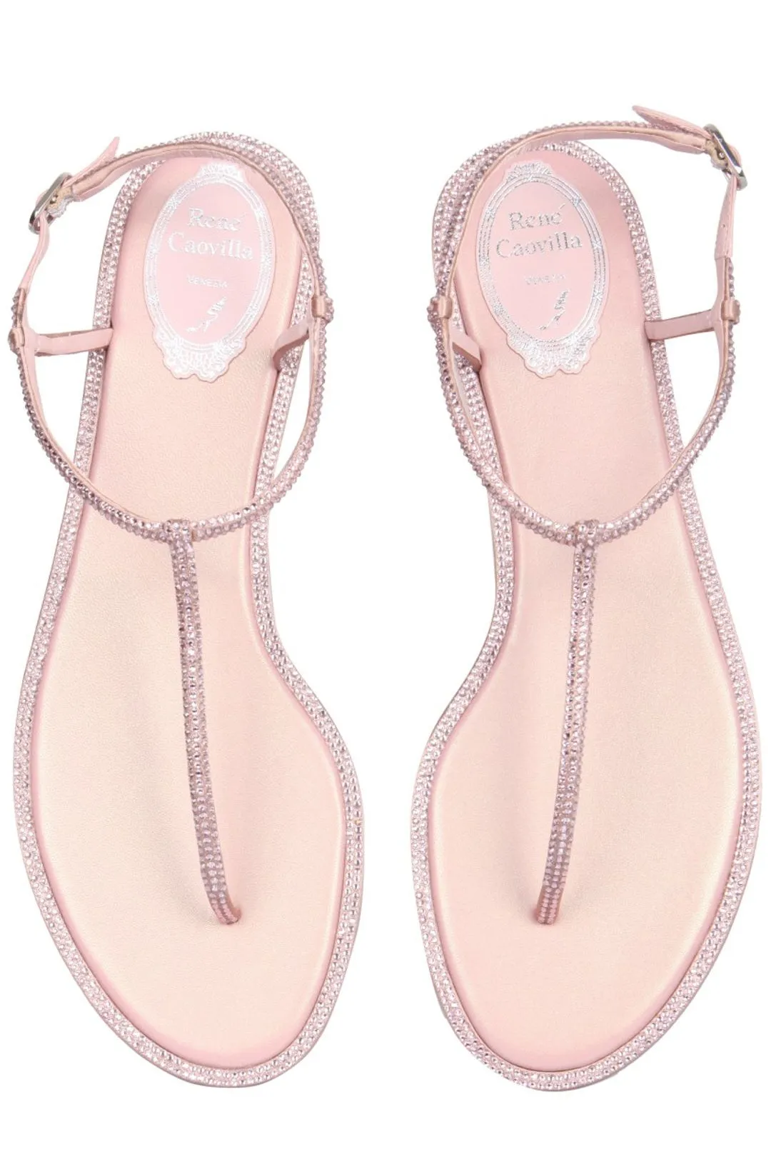 René Caovilla Diana Ankle-Strap Sandals