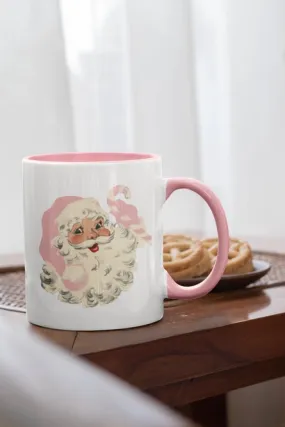 Retro Santa Mug | Pink