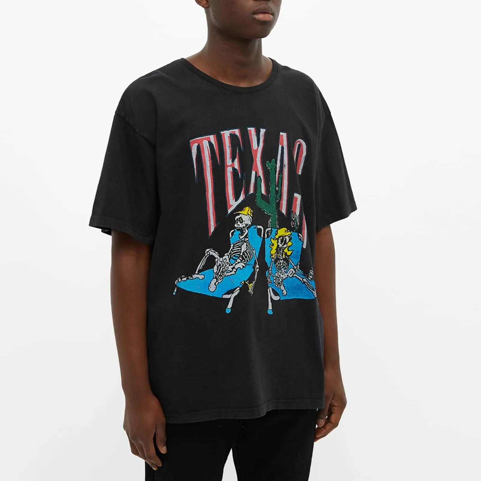 Rhude Don't Cry Texas Tee - Black