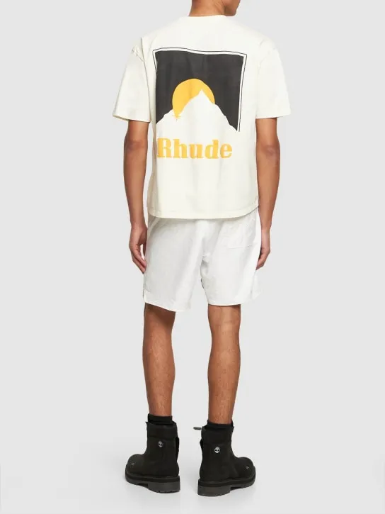 RHUDE   Moonlight cotton t-shirt 