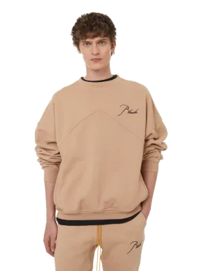 RHUDE  Oversized cotton jersey sweatshirt - Beige