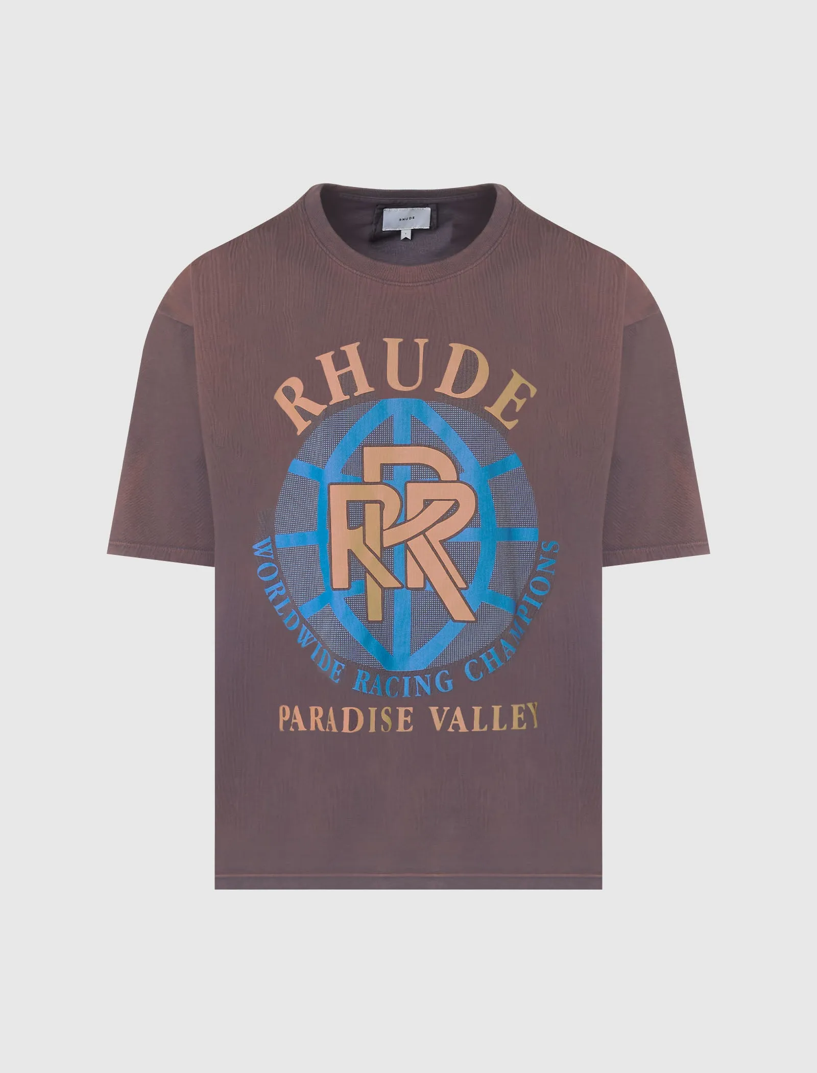 RHUDE PARADISE VALLEY TEE   VINTAGE GREY