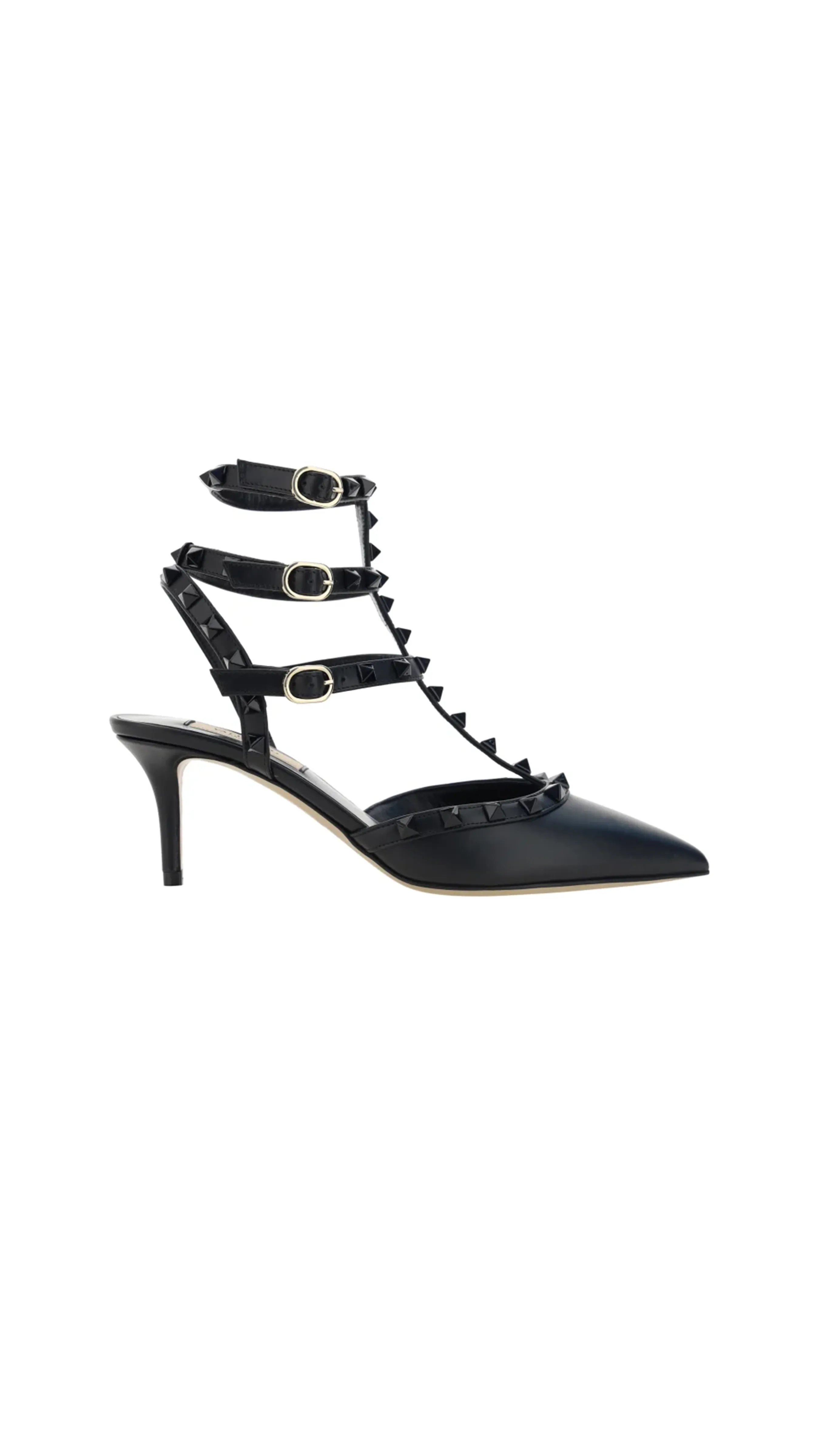 Rockstud Ankle Strap - Black