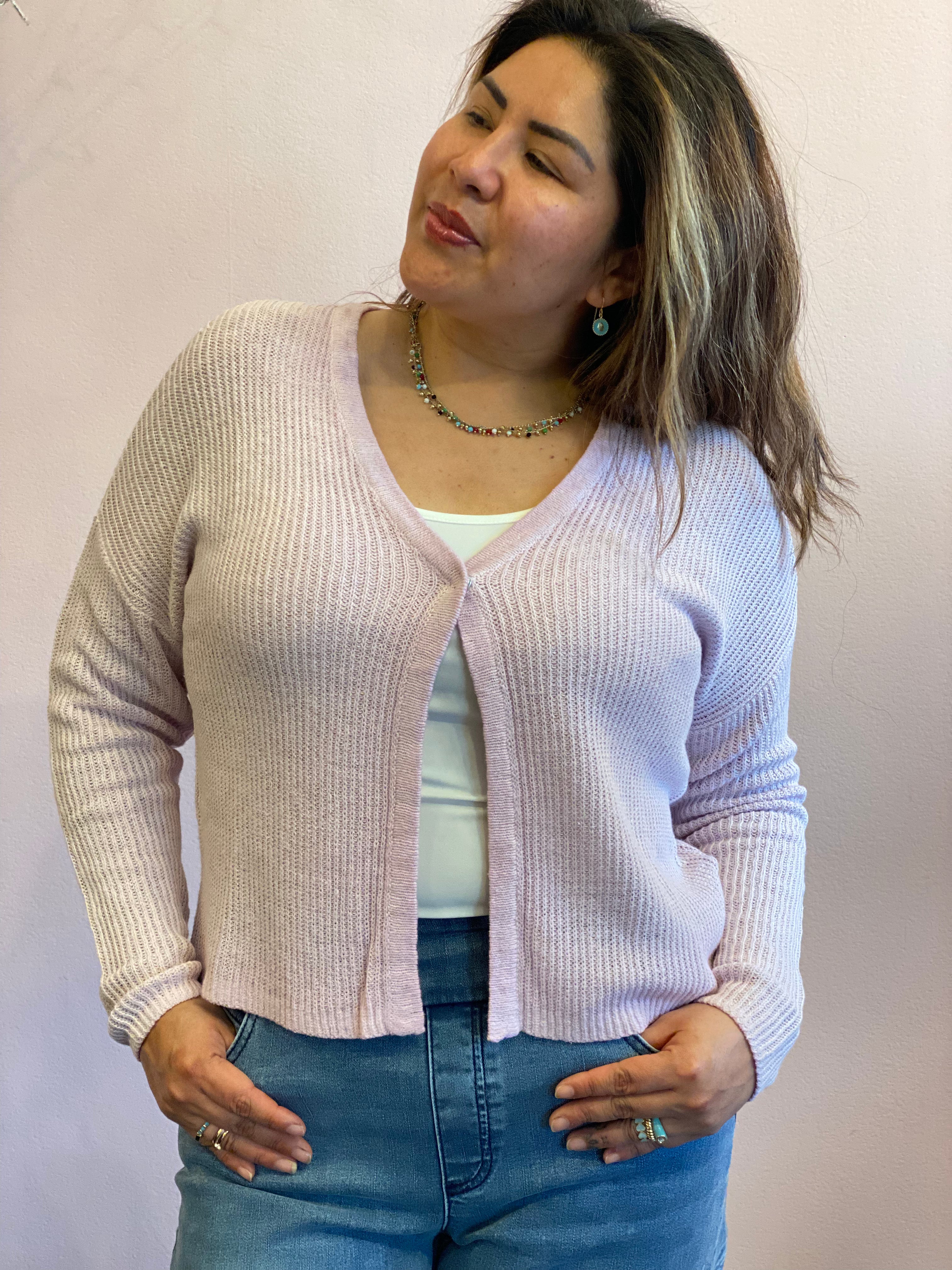 S18817 Lilac Cardigan