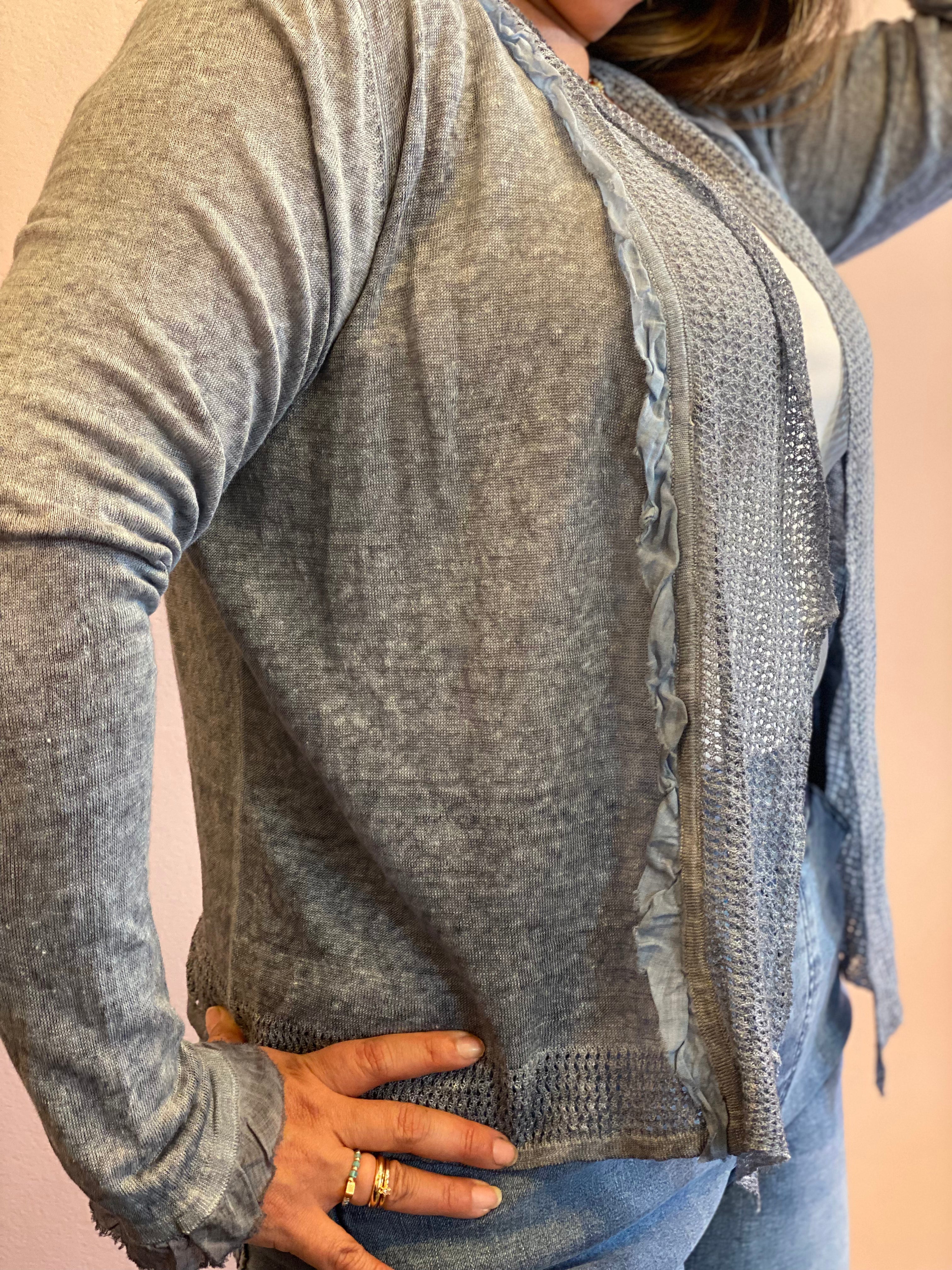 S18849 Steel Cardigan