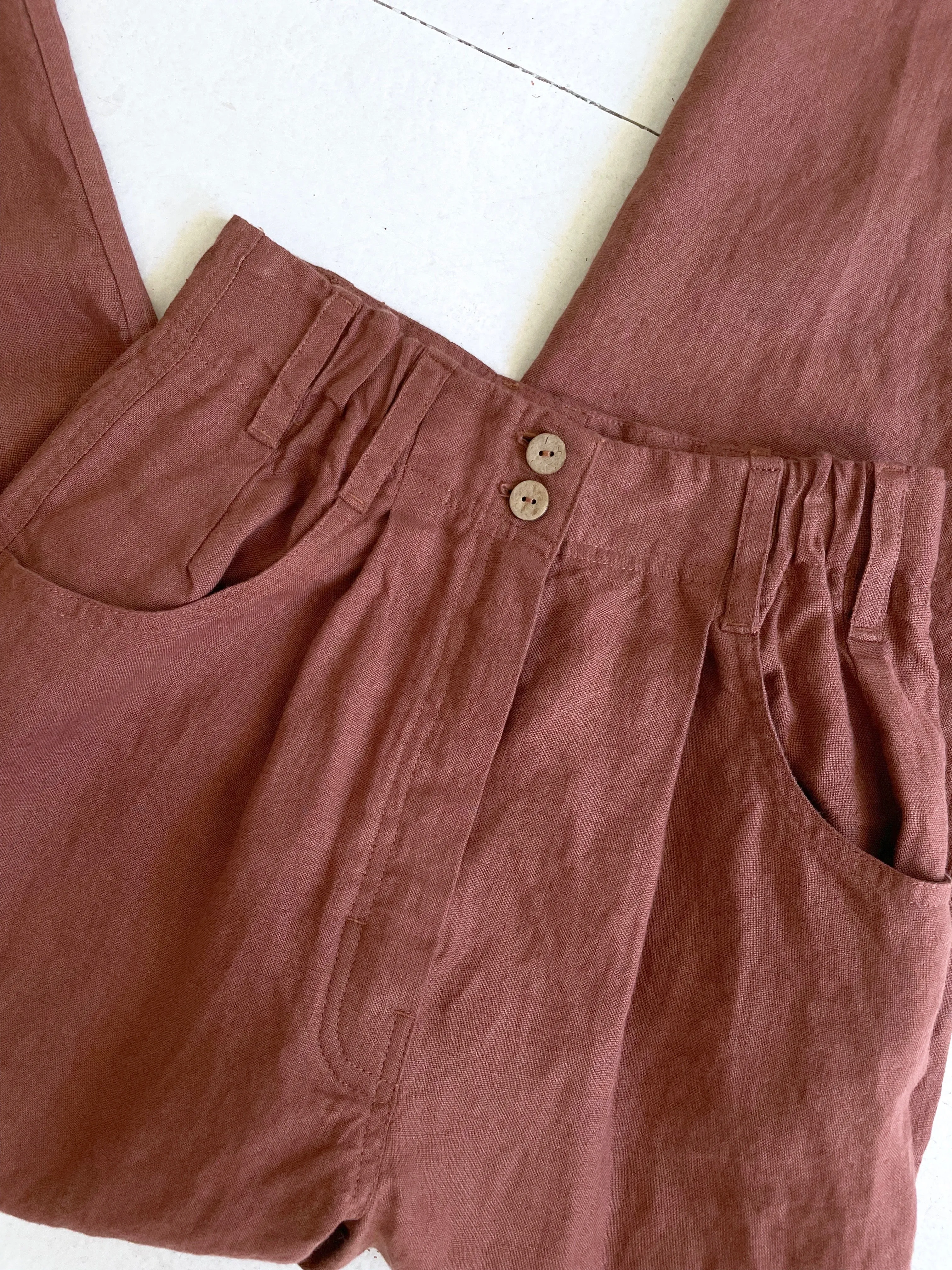 SALE | Annie Linen Pant | Spice