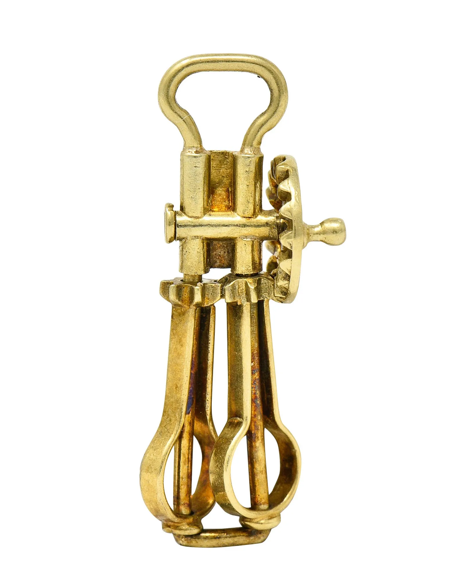 Sloan & Co. Retro 14 Karat Gold Articulated Hand Mixer Charm