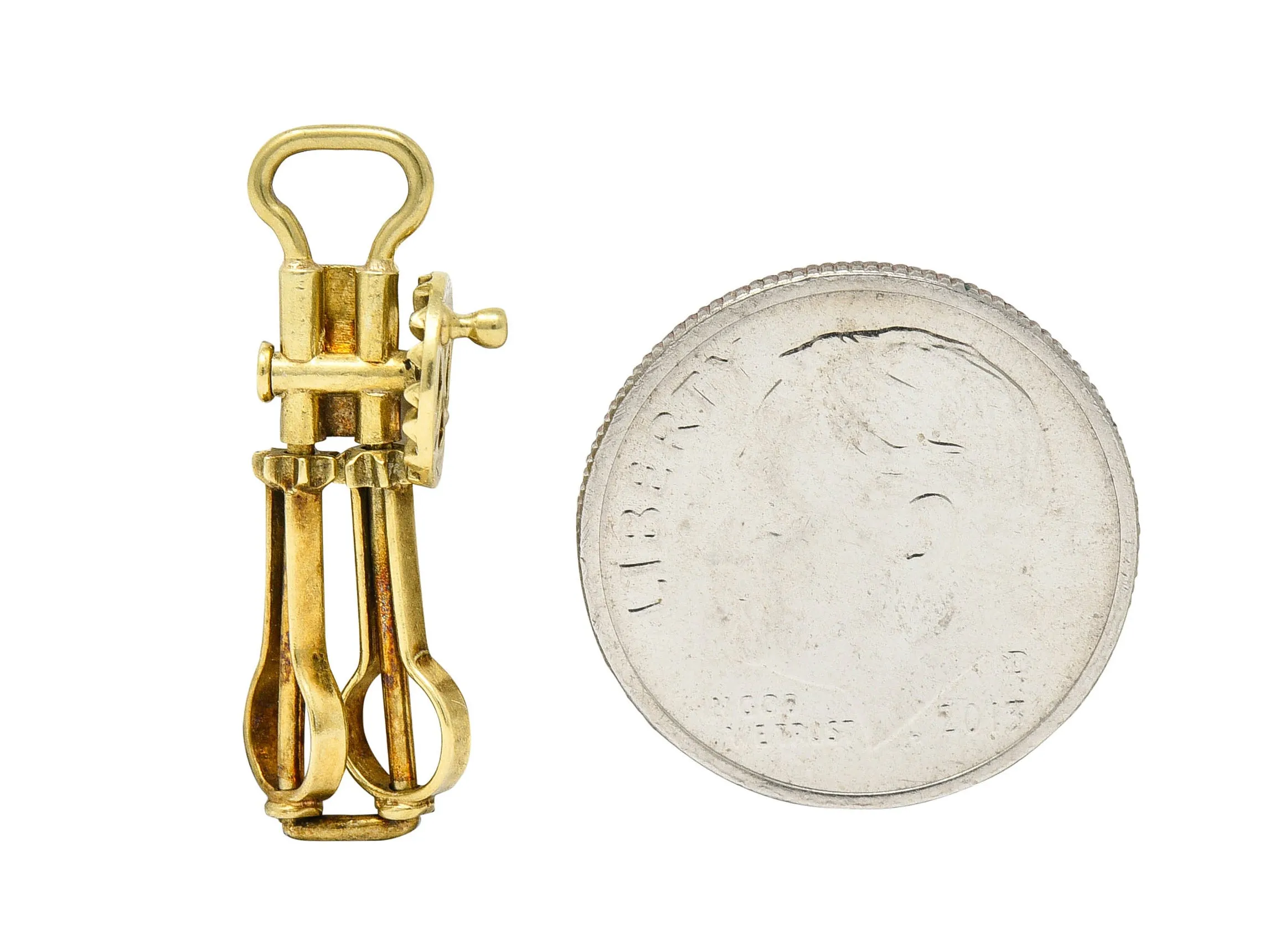 Sloan & Co. Retro 14 Karat Gold Articulated Hand Mixer Charm