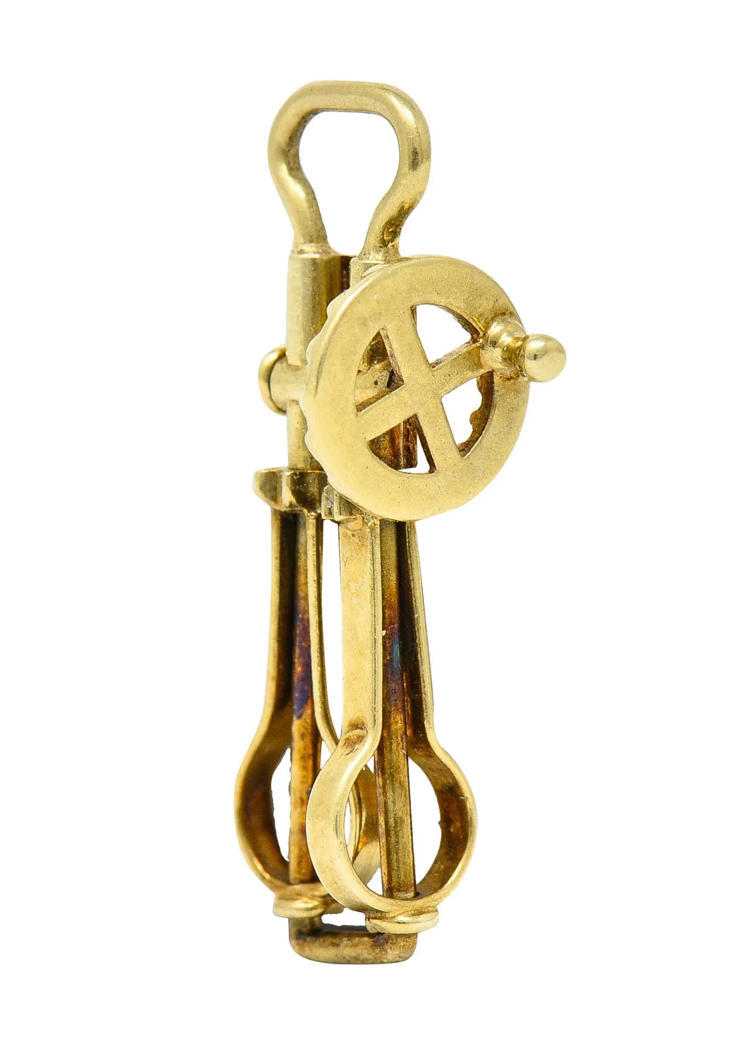 Sloan & Co. Retro 14 Karat Gold Articulated Hand Mixer Charm