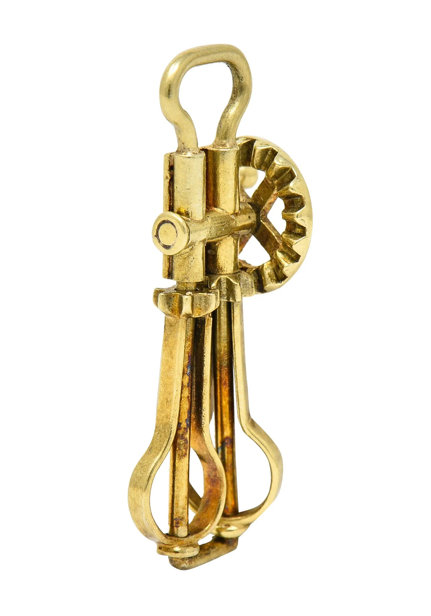 Sloan & Co. Retro 14 Karat Gold Articulated Hand Mixer Charm