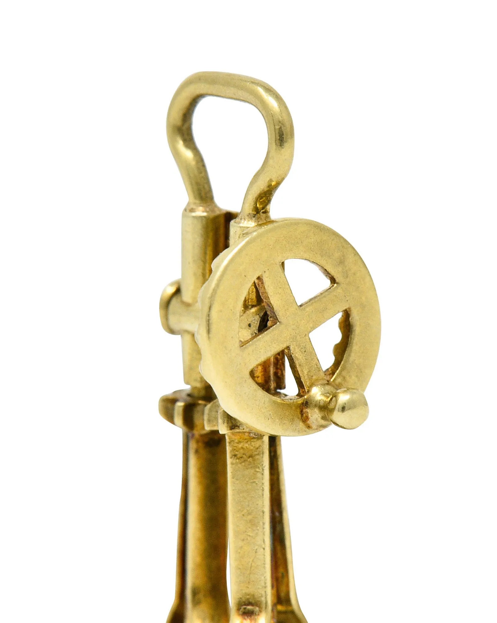 Sloan & Co. Retro 14 Karat Gold Articulated Hand Mixer Charm