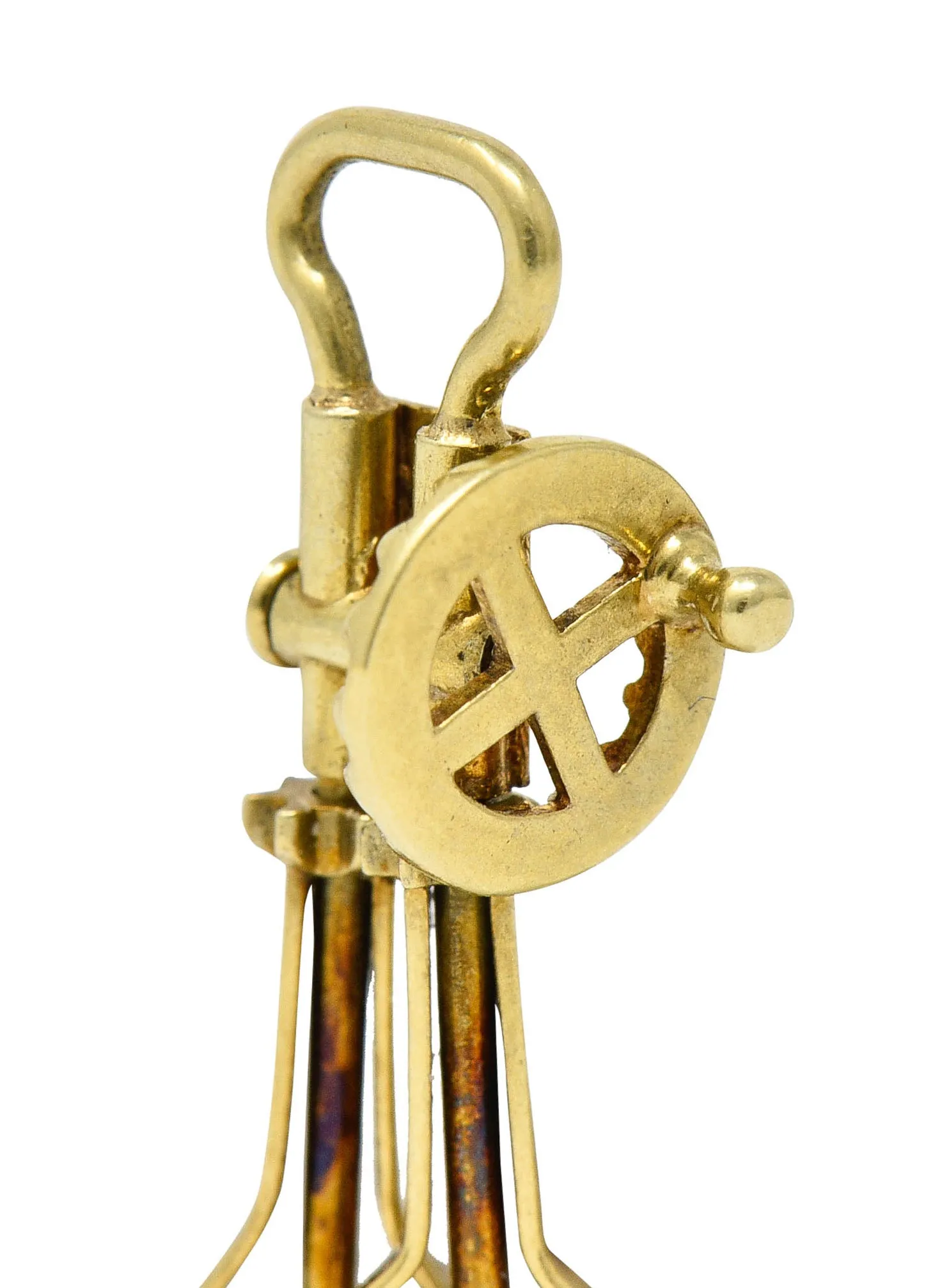 Sloan & Co. Retro 14 Karat Gold Articulated Hand Mixer Charm