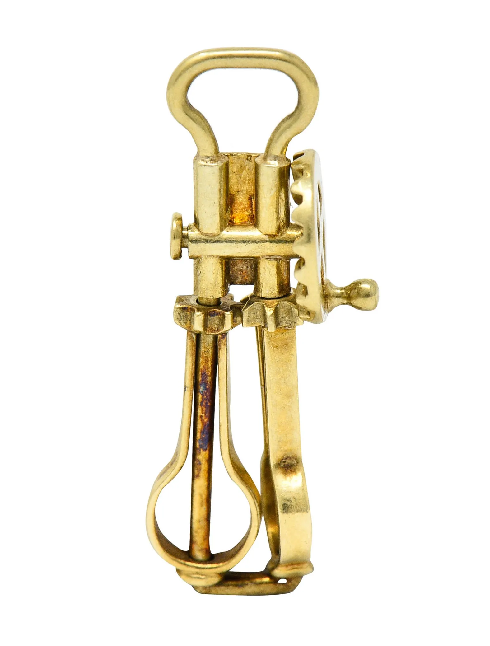 Sloan & Co. Retro 14 Karat Gold Articulated Hand Mixer Charm