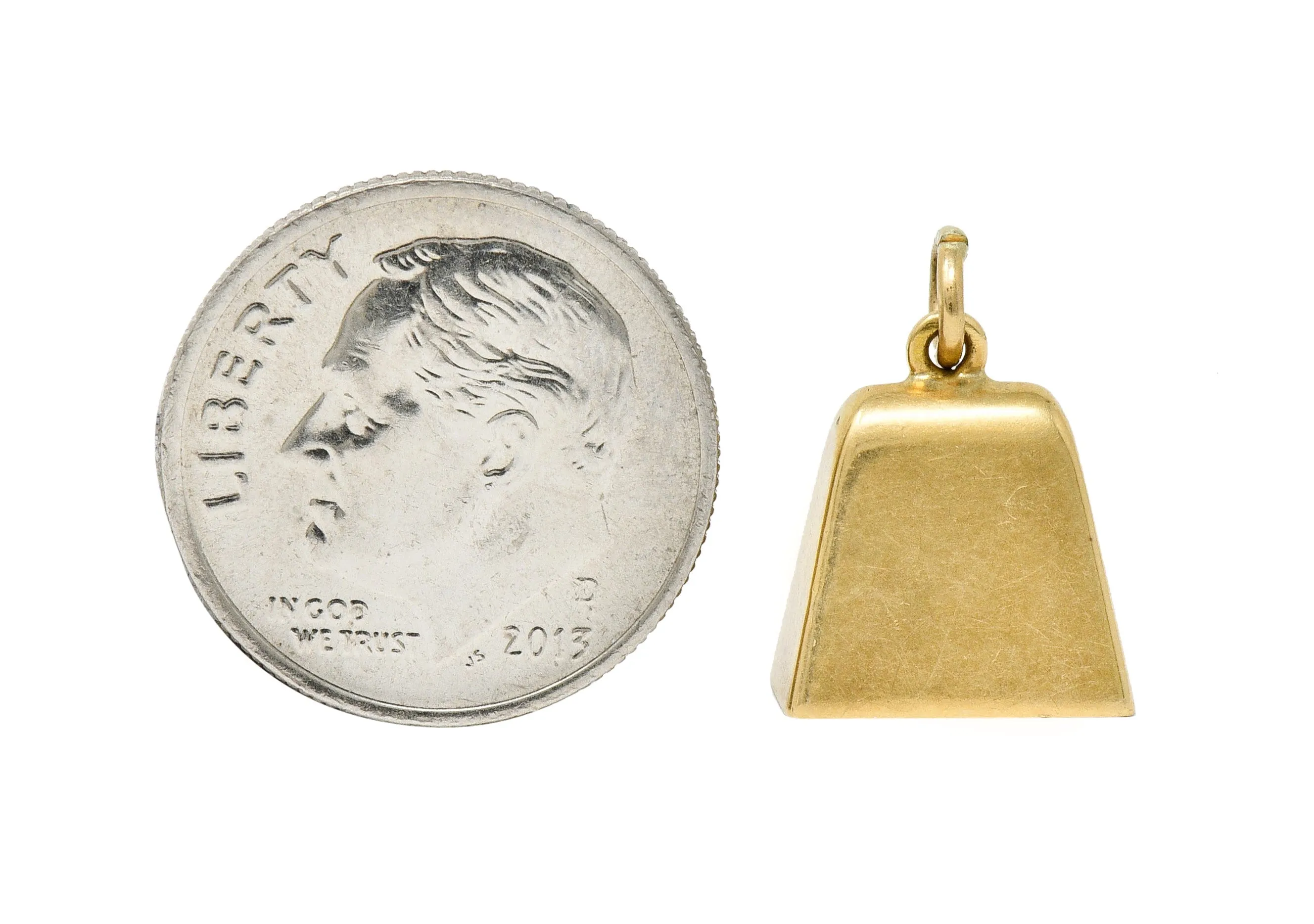 Sloan & Co. Retro 14 Karat Gold Bell Charm