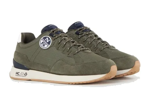 SNEAKERS NORTH SAILS UOMO MILITARY GREEN HITCH FIRST 034