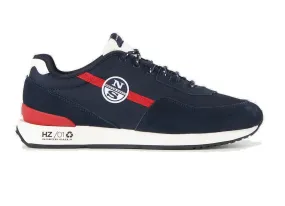 SNEAKERS NORTH SAILS UOMO NAVY RED HORIZON PLAIN 046