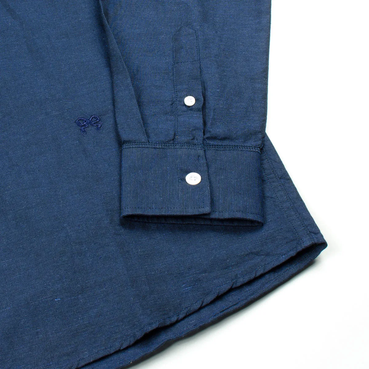 Soulland - Logan Linen Shirt - Navy