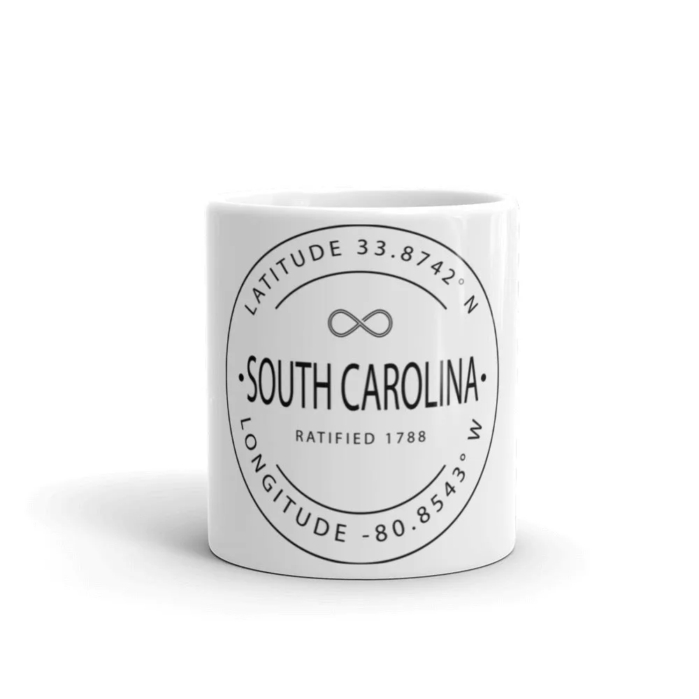 South Carolina - Mug - Latitude & Longitude