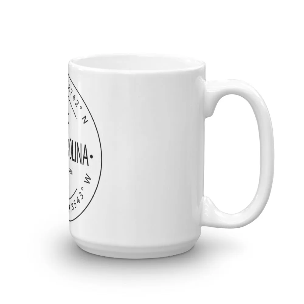 South Carolina - Mug - Latitude & Longitude