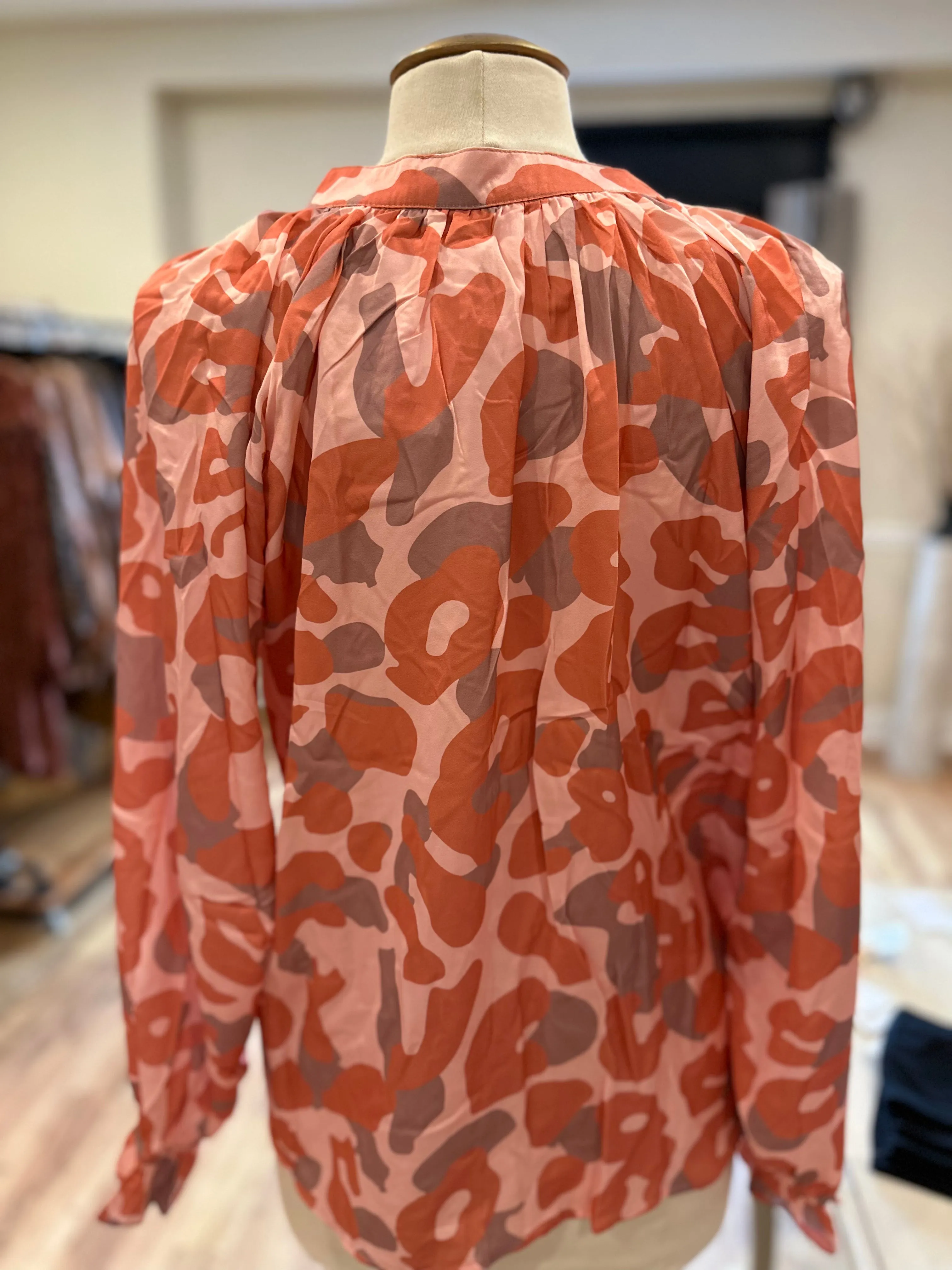 Southern Grace Floral Shirt in Orange