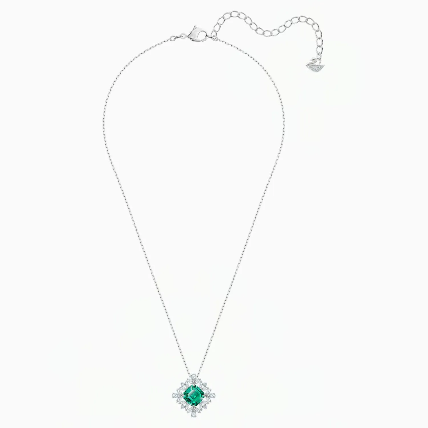 Swarovski PALACE NECKLACE, Green Rhodium Plated -5498832