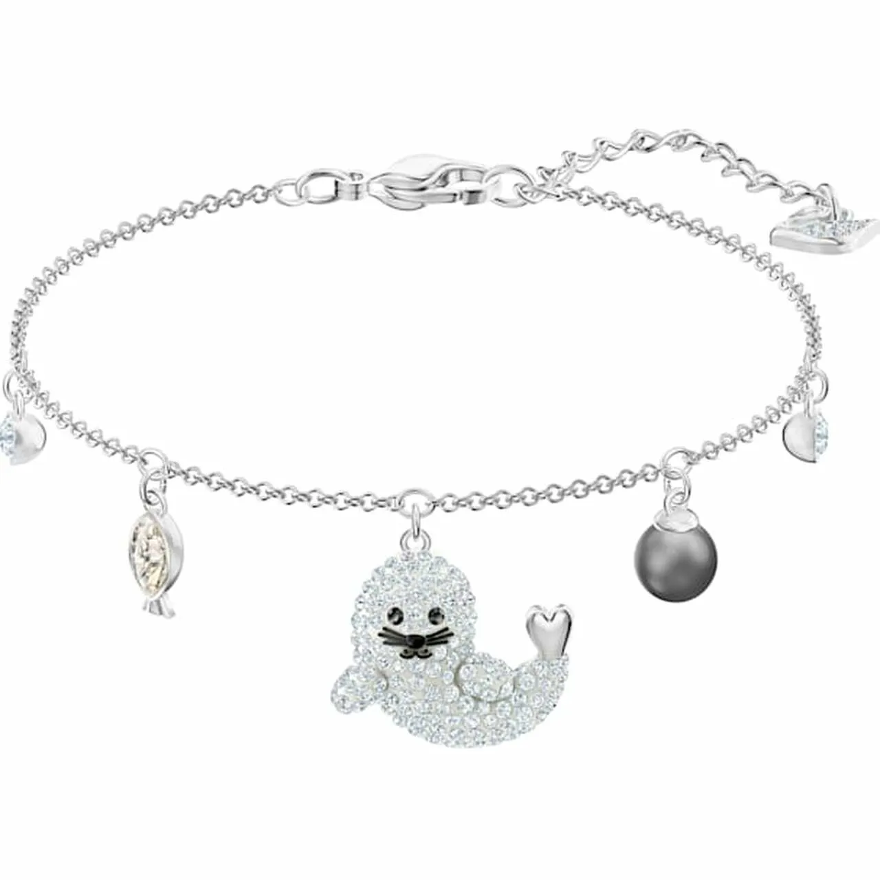 Swarovski POLAR SEAL BRACELET, Multi-color, Rhodium Plated- 5491553