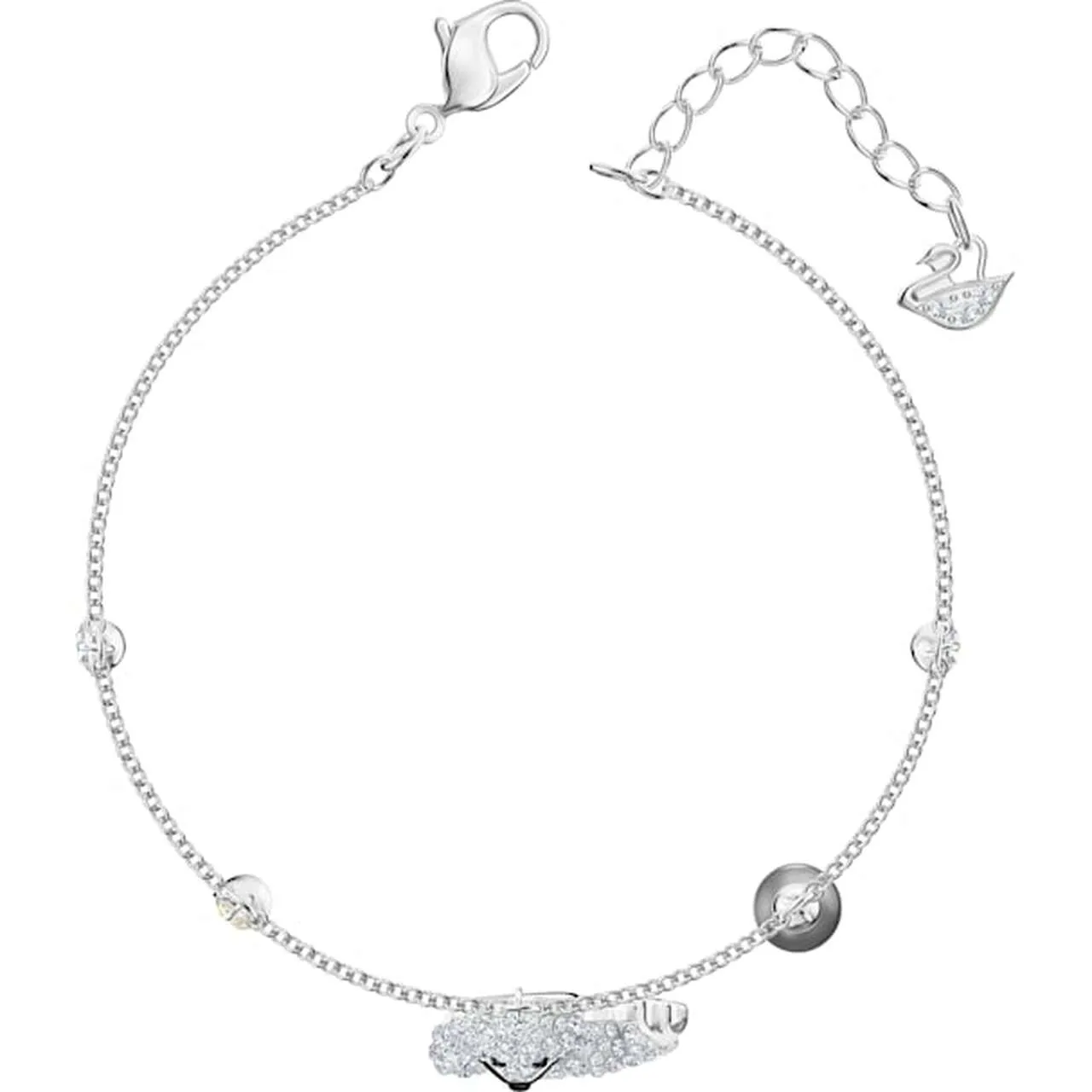 Swarovski POLAR SEAL BRACELET, Multi-color, Rhodium Plated- 5491553