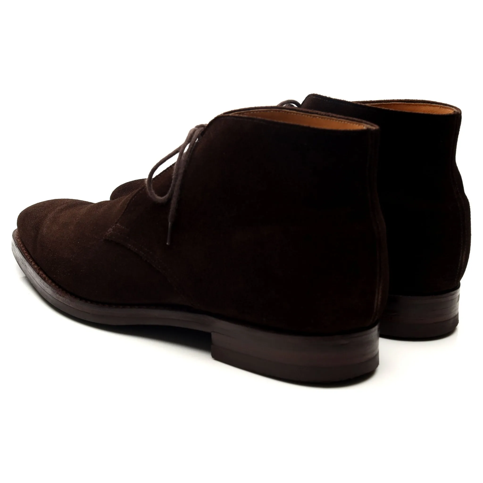 'Tetbury' Dark Brown Suede Chukka Boots UK 9 E