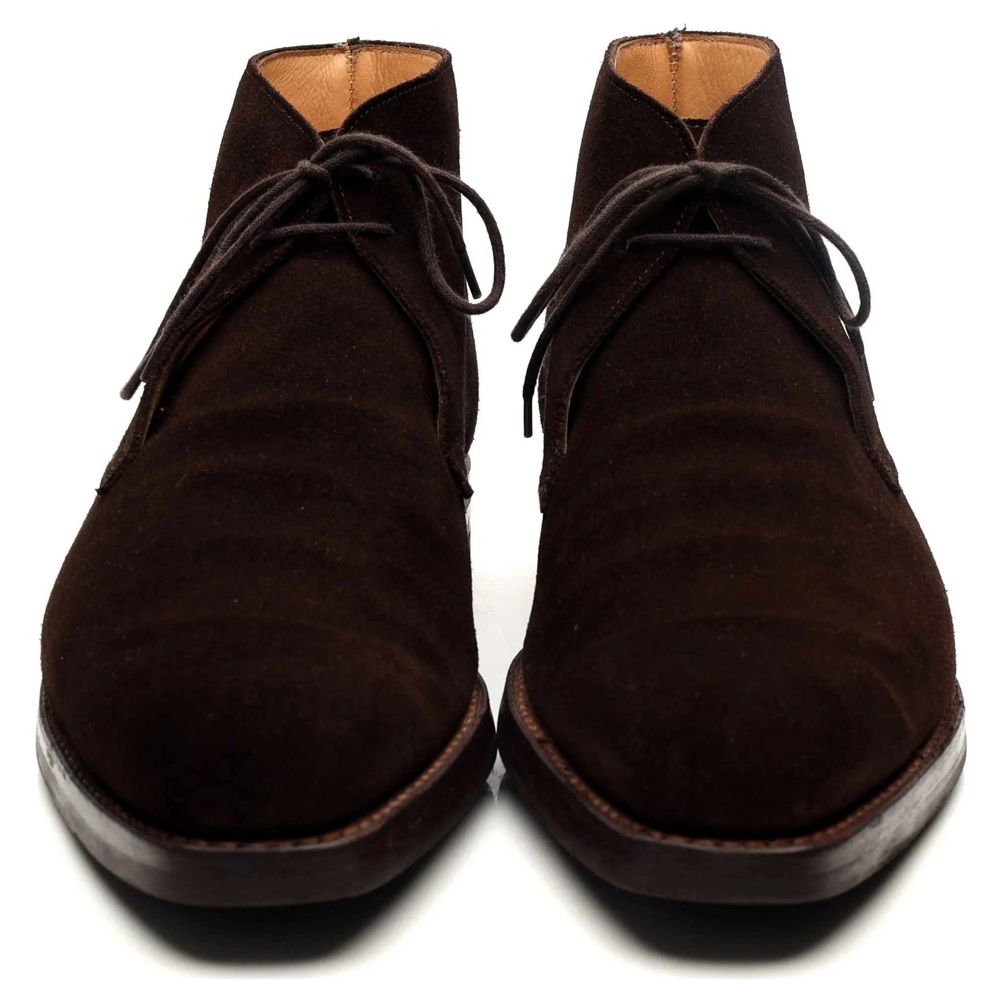 'Tetbury' Dark Brown Suede Chukka Boots UK 9 E